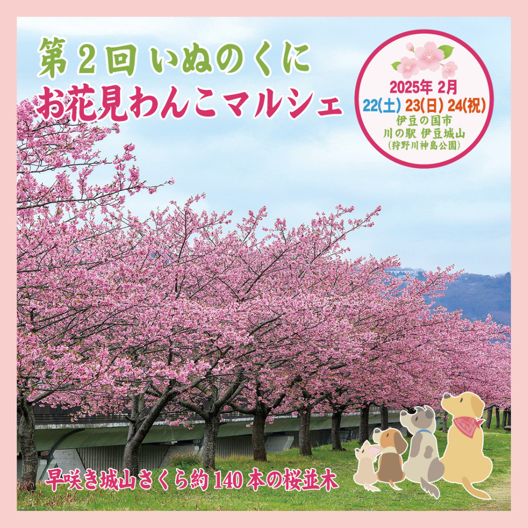 出店情報✨いぬのくにお花見わんこマルシェ