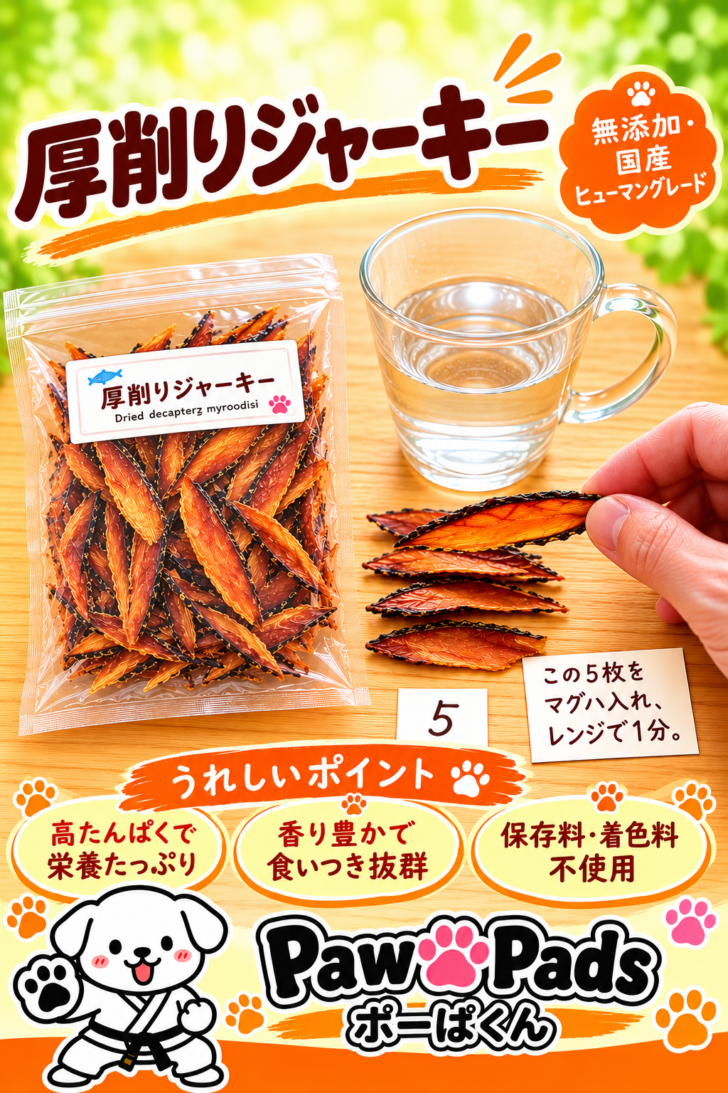 【再開記念・特別価格】厚削りジャーキー　１００ｇ