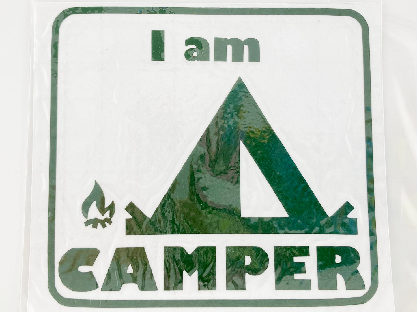 ステッカー　I　am CAMPER